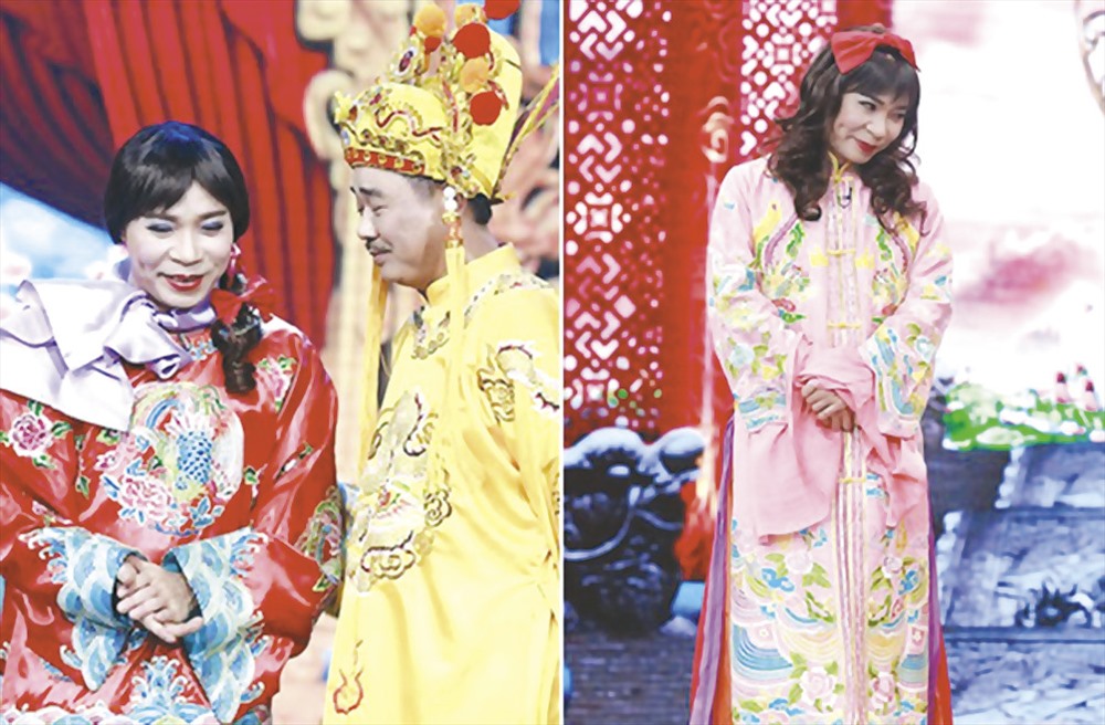 Cô Đẩu - nhân vật gây tranh cãi nhiều nhất trong "Táo quân 2018". Ảnh: T.L