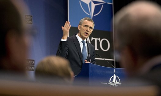Tổng thư ký NATO Jens Stoltenberg. Ảnh: AP. 