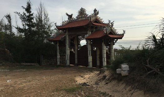 Một góc Khu du lịch Vạn Trụ tại mũi Kê Gà, huyện Hàm Thuận Nam, tỉnh Bình Thuận. Ảnh: C.H