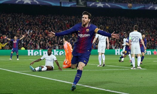 Messi chính là sự khác biệt trong trận đấu giữa Barcelona và Chelsea rạng sáng nay. Ảnh: Reuters.