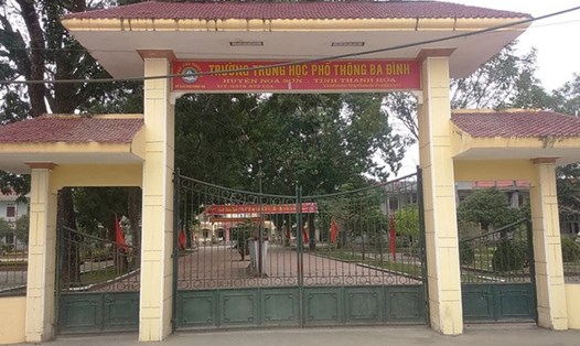 Trường THPT Ba Đình (huyện Nga Sơn, Thanh Hóa). Ảnh: dantri.com.vn