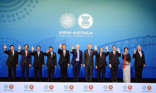 Trưởng đoàn các nước dự Hội nghị Cấp cao đặc biệt ASEAN-Australia. Ảnh: VGP.