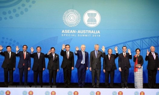 Thủ tướng Nguyễn Xuân Phúc dự Hội nghị Cấp cao đặc biệt ASEAN-Australia. Ảnh: TTXVN. 