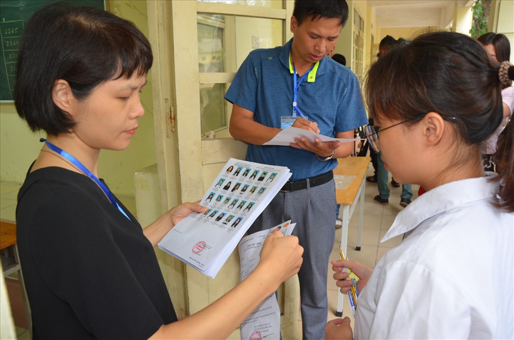 Thí sinh dự thi THPT quốc gia 2017. Ảnh: Huyên Nguyễn