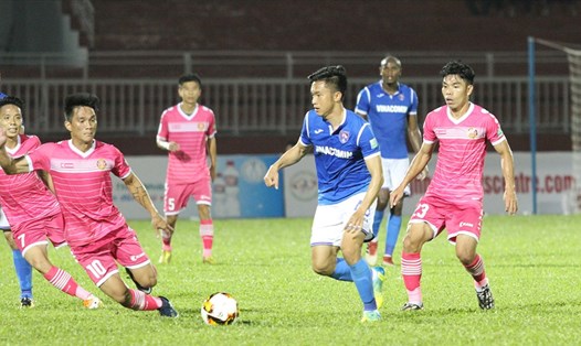 Sài Gòn FC chào sân kém vui khi bị Than Quảng Ninh ngược dòng giành chiến thắng ngay trên sân nhà. Ảnh: T.V