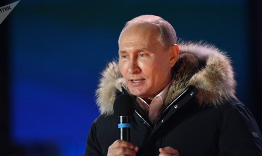 Ông Vladimir Putin tái đắc cử Tổng thống Nga. Ảnh: Sputnik