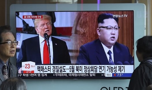 Cuộc gặp thượng đỉnh giữa Tổng thống Donald Trump và nhà lãnh đạo Kim Jong-un dự kiến diễn ra vào tháng Năm tới. Ảnh: AP