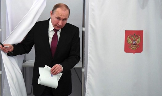 Tổng thống Nga Vladimir Putin tái đắc cử. Ảnh: AFP