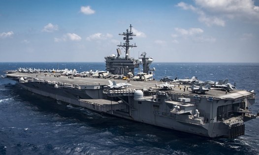 Tàu sân bay Mỹ USS Carl Vinson. Ảnh: US Navy