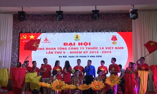 ĐH CĐ TCty thuốc lá VN lần thứ V, nhiệm kỳ 2018 - 2023 diễn ra ngày 23.3 tại Hà Nội. Ảnh: L.Nguyên