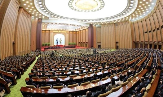 Quốc hội Triều Tiên sẽ tổ chức họp ngày 11.4. Ảnh: Reuters.