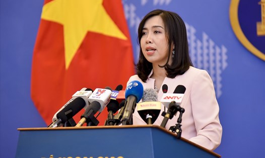 Bà Lê Thị Thu Hằng - người phát ngôn Bộ Ngoại giao Việt Nam. Ảnh: H.N