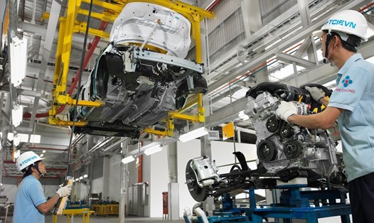 Phát triển ngành công nghiệp ôtô và phụ tùng ôtô thực hiện Chiến lược công nghiệp hóa của Việt Nam, góp phần tăng tỉ trọng giá trị sản phẩm CN công nghệ cao trong các ngành chế biến, chế tạo tối thiểu 45%. Ảnh: PV