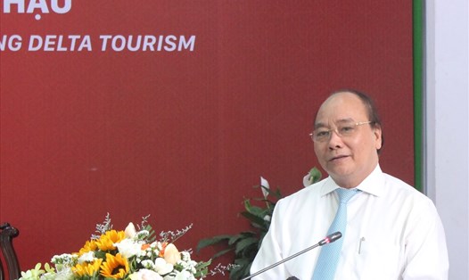 Thủ tướng Nguyễn Xuân Phúc phát biểu tại lễ ký kết (ảnh: Tr.L)