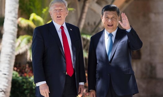 Tổng thống Mỹ Donald Trump và Chủ tịch Trung Quốc Tập Cận Bình. Ảnh: AFP.