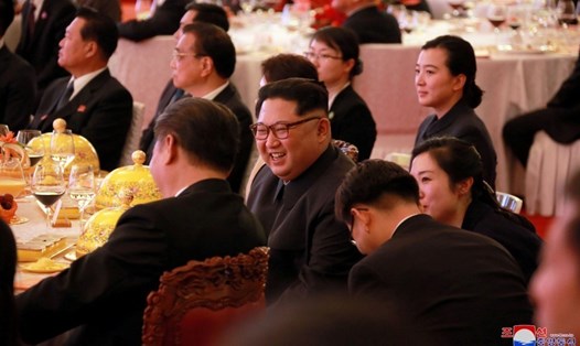 Lãnh đạo Triều Tiên Kim Jong-un trong chuyến thăm Trung Quốc. Ảnh: Reuters/KCNA.