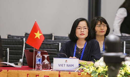 Cuộc họp các quan chức cấp cao SOM GMS-6 sáng 29.3. Ảnh: Hồng Nguyễn.