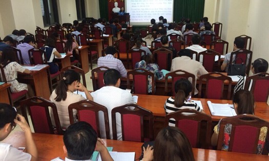 Một buổi tập huấn cán bộ CĐCS của CĐ Viên chức tỉnh Bắc Giang. 