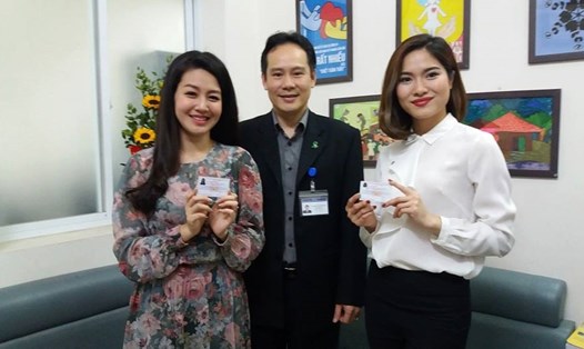 2 MC Hồng Nhung và Mai Trang đã đến Trung tâm điều phối Quốc gia về ghép bộ phận cơ thể người đăng ký hiến tạng