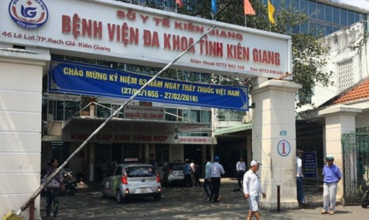 BVĐK Kiên Giang, nơi bác sĩ Ngạn có lời lẽ không đúng mực đối với bệnh nhân. 