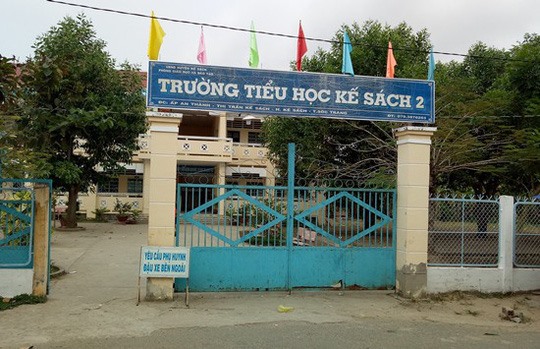 Trường Tiểu học Kế Sách 2 - nơi ông Trang từng công tác.