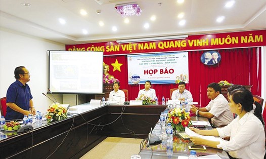 Họp báo chương trình Festival Vật tư Nông nghiệp Việt Nam - Vĩnh Long 2018 tổ chức tại TPHCM.  Ảnh: M.Q