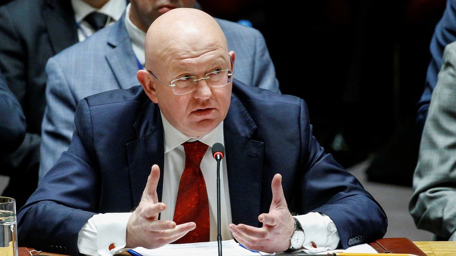 Đại sứ Nga tại Liên Hợp Quốc Vassily Nebenzia. Ảnh: Reuters. 