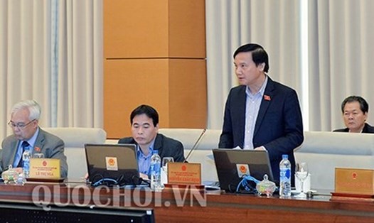 Chủ nhiệm Uỷ ban Pháp luật Nguyễn Khắc Định băn khoăn về việc giải trình nguồn gốc tài sản. 