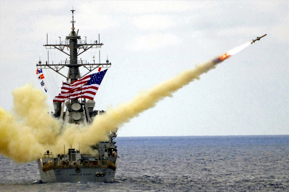 Mỹ dọa tấn công Syria bằng tên lửa. Ảnh: Getty Images
