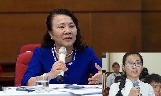 Thứ trưởng Nguyễn Thị Nghĩa nêu quan điểm về vụ việc em Phạm Song Toàn phải chuyền trường sau khi lên tiếng "tố" cô giáo im lặng không giảng bài. Ảnh: TPO