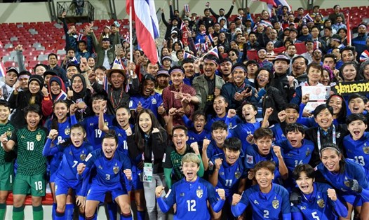 Tuyển nữ Thái Lan lần thứ 2 giành vé dự World Cup. Ảnh: AFC