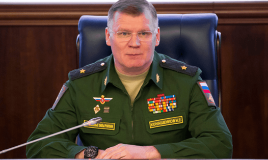Thiếu tướng Igor Konashenkov, phát ngôn viên của Bộ Quốc phòng Nga. Ảnh: AP. 
