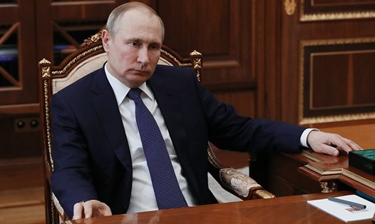 Tổng thống Putin lên án Mỹ tấn công Syria. Ảnh: RT/AFP