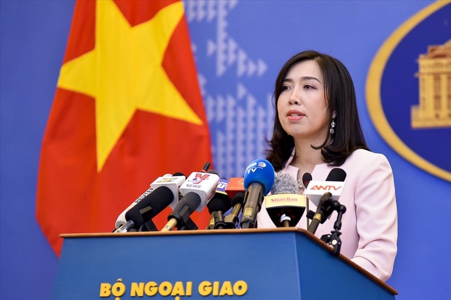 Người phát ngôn Lê Thị Thu Hằng. Ảnh: Hồng Nguyễn