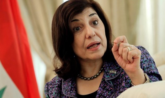 Cố vấn chính trị của Tổng thống Syria Bashar al-Assad, bà Bouthaina Shaaban. Ảnh: Reuters. 