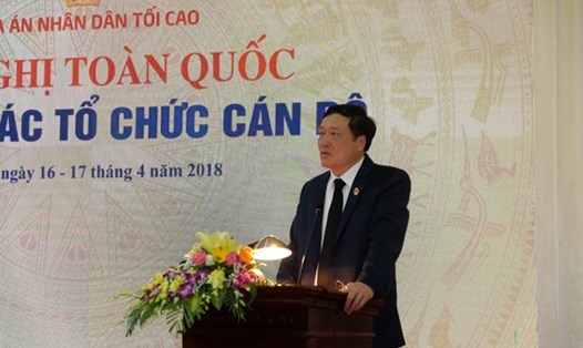 Chánh án Tòa án nhân dân tối cao Nguyễn Hòa Bình. Ảnh: VGP