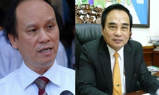 Hai nguyên Chủ tịch UBND TP Đà Nẵng Trần Văn Minh (trái) và Văn Hữu Chiến bị bắt.