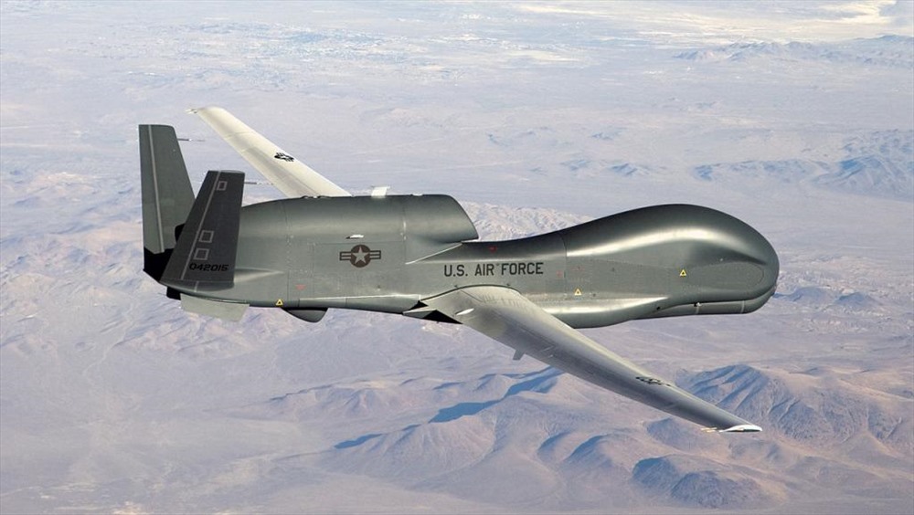 Máy bay trinh sát không người lái Global Hawk của quân đội Mỹ. Ảnh: Wiki