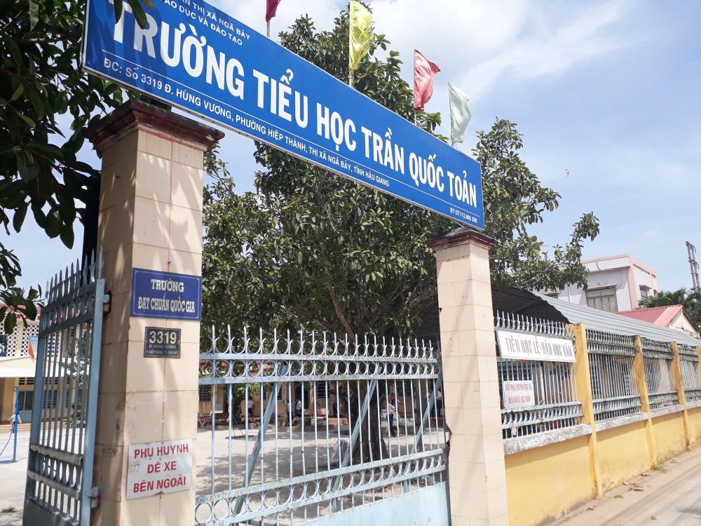 Trường Tiểu học Trần Quốc Toản, nơi cô giáo L.H. đang công tác. Ảnh: VTC new