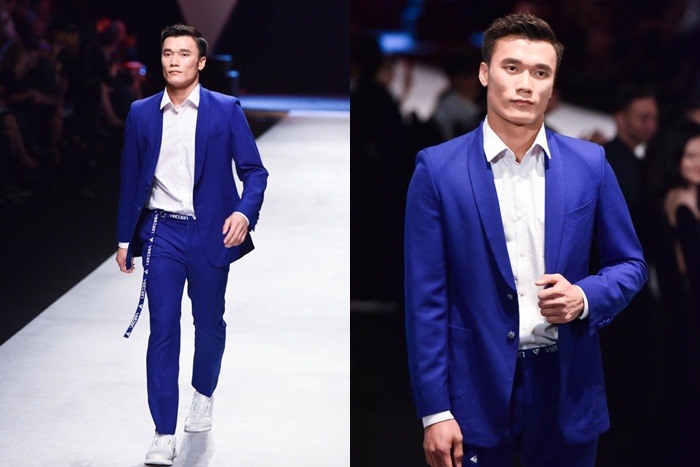 Bùi Tiến Dũng gây tranh cãi khi đi catwalk 