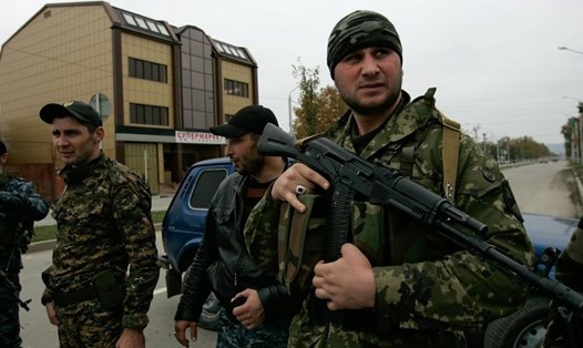 Lực lượng an ninh Chechnya. Ảnh: Sputnik