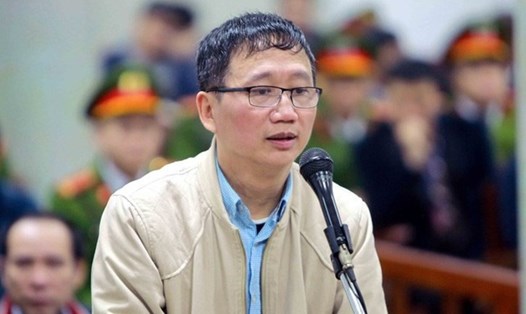 Ông Trịnh Xuân Thanh tại phiên tòa sơ thẩm.
