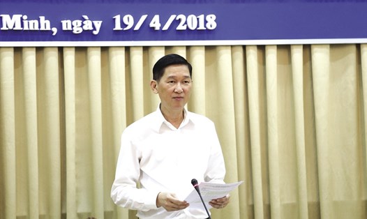 Phó Chủ tịch UBND TPHCM - Trần Vĩnh Tuyến - cho rằng công nghê chống ngập bằng siêu máy bơm đã đạt được hiệu quả tốt. Ảnh: Trường Sơn