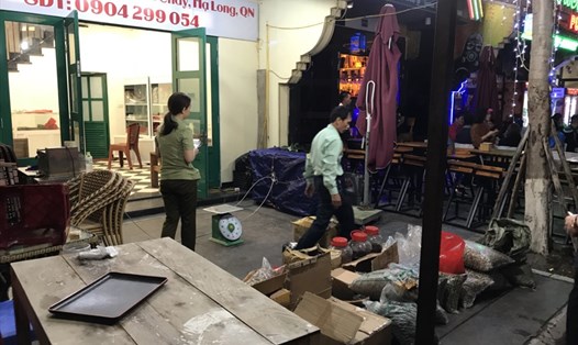 Cửa hàng nơi xảy ra vụ "70 triệu đồng cho 1,9kg tam thất". Ảnh: Nguyễn Hùng