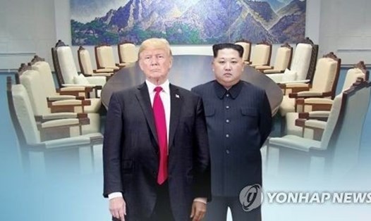 Tổng thống Donald Trump và nhà lãnh đạo Kim Jong-un dự kiến có cuộc gặp thượng đỉnh vào thời gian tới. Ảnh: Yonhap