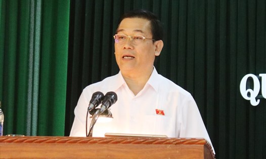 Ông Nguyễn Thanh Quang – Trưởng đoàn đại biểu Quốc hội TP. Đà Nẵng cho biết lãnh đạo thành phố đang yêu cầu Giám đốc Công an làm báo cáo giải trình về thông tin tài sản. Ảnh: TT