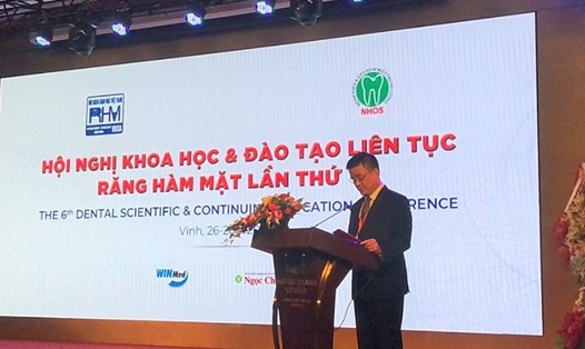 GS Trịnh Đình Hải- Chủ tịch Hội RHM Việt Nam phát biểu tại hội nghị (Ảnh: BVCC)