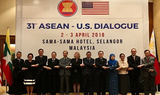 Các đại biểu tham dự hội nghị Đối thoại ASEAN-Mỹ lần thứ 31. Ảnh: VBC.