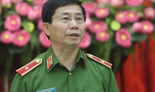 Giám đốc Sở cảnh sát PCCC Hà Nội Thiếu tướng Hoàng Quốc Định. Ảnh: Võ Hải.
