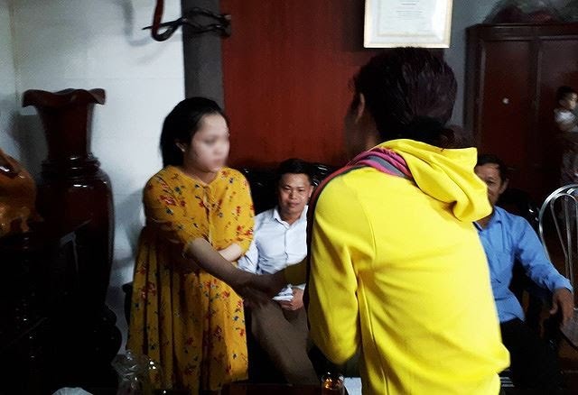 Phụ huynh Nghĩa đã đến gia đình giáo sinh xin lỗi công khai. Ảnh Dân Trí